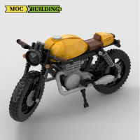 Technical Ideas Building Blocks Famous Motorcycle Model Cafe Racer Bricks Diy Assembly Educational Set Toys Childrens Boys Gift