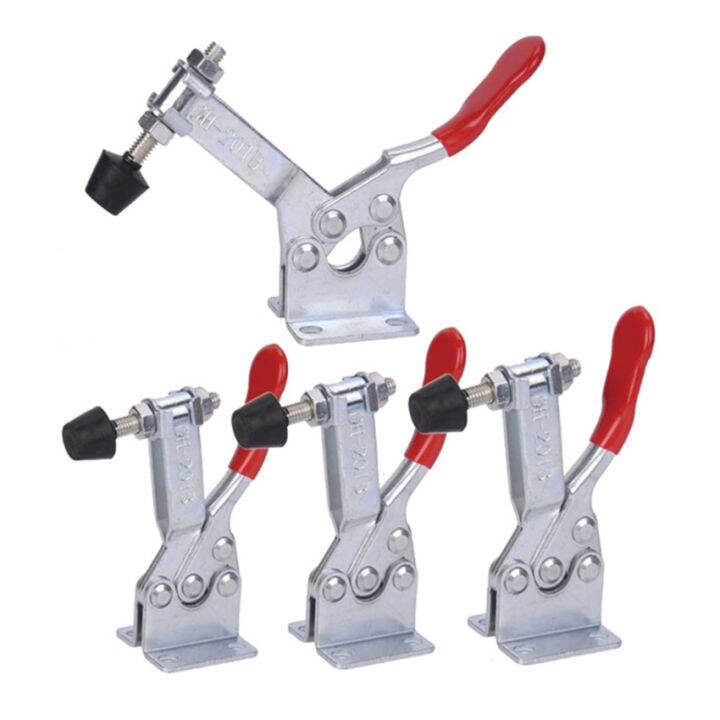 4pcs GH-201B Horizontal Toggle Clamp Vertical Toggle Clamp Hand Clip ...