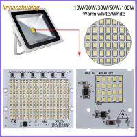 LINNANZHUBING ชิปไฟ LED 220V ใส่โคมไฟฟลัดไลท์พลังสูง1ชิ้น SMD2835ไดร์เวอร์สมาร์ทไอซี