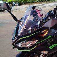 สติกเกอร์โครงสร้างนอกกระจกหน้ารถมอเตอร์ถังสำหรับ Kawasaki Ninja400 Ninja250 EX250สติกเกอร์ติดมอเตอร์ไซค์ตกแต่งตัวถังรถแข่ง