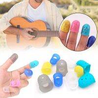 Guitar Silicone Fingertip Protector Gel Finger Guards Strings Fingerguards Thumb Finger Nail Protect Cover Ukulele Accessories