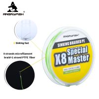 Angryfish x8 114M Master Series 8 1 Fast Sinking Braided Line Double Structre Strong Abrasion Resistant Braided PE 20-80LB