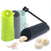 Silicone Garlic Peeler Easy Useful Tube Garlic Stripper Garlic Peeler Manual Garlic Crushing Gadget Kitchen Fruit Vegetable Tool