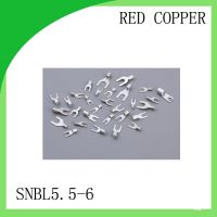 High Quailty Red copper 1000 PCS SNBL5.5-6 Cold Pressed Terminal Connector 12AWG - 10AWG Fork Type terminal Electrical Circuitry  Parts