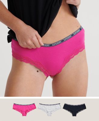 SUPERDRY LOLA LACE BRIEF TRIPLE PACK - ชุดชั้นในสำหรับผู้หญิง