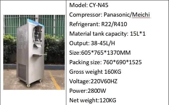 JTS 604 - Soft Serve Ice Cream Machine, Table Top, 3 Nozzles