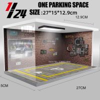 1/32 1/24 1/18 Simulation PVC Car Model Scene Decorations Lighting Parking Assembly Diecast Alloy Model DIY Scene Display Toy Die-Cast Vehicles