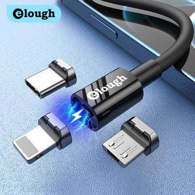 Elough Phone Charger USB C Cable Type c Charging Cord Magnet Micro USB Cable For iphone 11 iphone 12 Oneplus Xiaomi Fast Charger Docks hargers Docks C