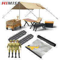 เครื่องประดับตั้งแคมป์จำลอง MN-85K HIMISS กันสาดด้านข้างเต็นท์ตั้งแคมป์ทรายบันไดโต๊ะเก้าอี้ตกแต่งใช้ได้กับรถ RC 1/12ล้านบาท MN98 D90 MN99S MN78 MN128 MN86