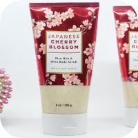 BBW Japan Cherry Blossom Rice Milk Moisturizing Tender Scrub 226G American Bath Body Works