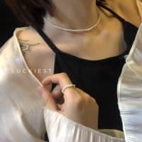 Hot selling products ? Luckiest · All-Match Mini Bead Necklace Natural Pearl Retro Simple Design Advanced Twin French Style