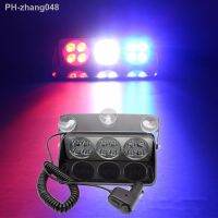 CYAN SOIL BAY Car Police Fireman truck Emergency flasher Fog lamp 24W 12 led Windshield Warning light Car dash strobe light