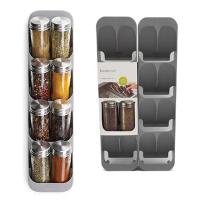 8 Grid Spice Storage Rack Kitchen Sauce Bottle Holder Cabinet Drawer Organizer Condiment Seasoning Bottle Storage Holder Box