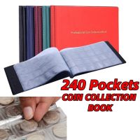 240 Pockets Coin Collection Book Moisture-proof Commemorative Coin Collection Album Portable Multifunctional for Coin Collectors