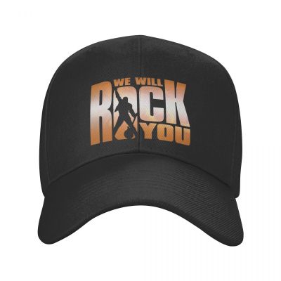 We Will Rock You Baseball Cap for Men Women Adjustable Queen Rock Band Dad Hat Streetwear Snapback Caps Trucker Hats