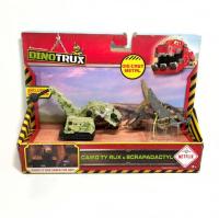 【Be worth】 MBJ Amll Dinotrux รถบรรทุกไดโนเสาร์ของเล่นไดโนเสาร์ที่ถอดออกได้ Mini รุ่นของขวัญเด็กของเล่น1:64โลหะ&amp;gt; 3ปีของขวัญ K1