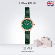 Dong ho nu đồng hồ Lolarose thiết kế từ Anh dây da ép vân trúc độc đáo kết thumbnail
