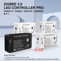 Zigbee 3.0 Rgbct WWCW RGBW แถบไฟ LED ควบคุมห้องนอนไฟลิ้นชักประหยัดพลังงาน Alexa ควบคุมแอปเสียงแถบที่ทำให้สว่างน้อยลงไฟ LED