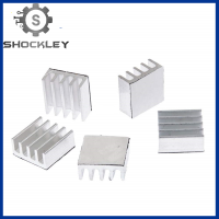 Shockley หม้อน้ำรถยนต์อะลูมิเนียม11x11x 5มม. ระบายความร้อนหม้อน้ำชิปอิเล็กทรอนิกส์เทปร้อนสองด้าน DIY