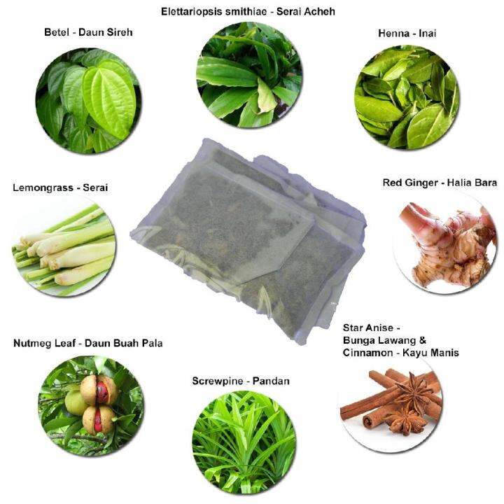 Steam Sauna Herbs Pack 5 Herb Sachet Traditional Natural Remedy Leaves