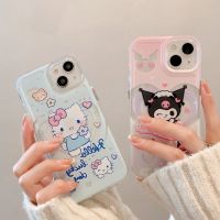 เคสโทรศัพท์แข็งลายการ์ตูนน่ารักใสโปร่งแสงสำหรับ iPhone 15 14 13 12 11 Pro Max Plus X XR XS Max เคสกันกระแทกเคสใส่โทรศัพท์กันกระแทก