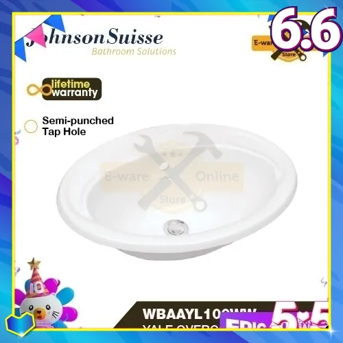 Johnson Suisse Yale Overcounter Basin Ceramic Basin Johnson Suisse