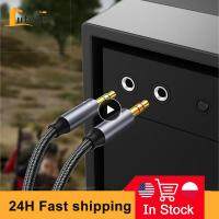 Easy To Use Durable One Point Two Transfer Cable Portable Headphone Splitter Microphone Aux Audio Splitter Cable High Quality Headphones Accessories