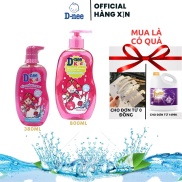 Sữa tắm gội D-nee Kid thái lan cho bé 800ml 380ml màu hồng