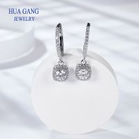 Moissanite Earring For Women Labs Diamond Stud Earrings S925 Sterling Silver Jewelry Girl Valentines Day Gift Wedding