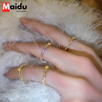 Maidu Jewelry Gypsophila เปิดแหวนหญิงเรียบง่ายดาวธรรมดาอ้างถึงแหวนแฟชั่นเปิด Fine นิ้วชี้แหวนผู้หญิง