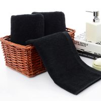 【Bathroom sale】 BlackCotton Soft FaceHotel BathroomParlor Home Strong Water Absorption WashclothTowels