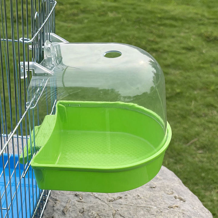 แขวนนกอาบน้ำ-cube-ด้วยสกรูคงที่นกแก้วอ่างอาบน้ำอาบน้ำห้องอาบน้ำฝักบัวกล่องกรงอุปกรณ์เสริมสำหรับกล่องน้ำนก