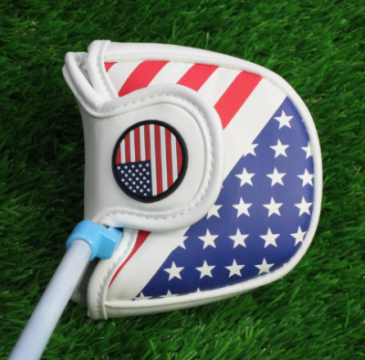 Migrant New American flag golf putter cover half round big head cap cover ball head club protective cover