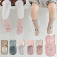 5pairs 0-5Year Children Socks Newborn Cartoon Boys Girls Socks Baby Non-slip Toddler Socks Baby Cartoon Socks Cotton Floor Socks