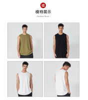 เสื้อกล้ามในฤดูร้อนด้วยเทรนด์,หล่อ,กีฬาระบายอากาศ,ฟิตเนส,แจ๊กเก็ต,Camisole,กระชับหลวม,Feibi ผ้าฝ้ายบริสุทธิ์ของผู้ชายเสื้อยืดแขนกุด