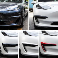 2021vxvb For Tesla Model 3 2021 AccessoriesMatte Carbon Fiber ABS Black Car Accessories Model3 Model Three Front Blade Trim New