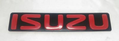 ⭐️ โลโก้ หน้ากระจัง อีซูซุ ดีแม็กซ์ ออนิว ปี 2012 **โลโก้สีแดง ได้รับสินค้า 1 ชิ้น **  โลโก้หน้ากาก ตรงรุ่นรถ ISUZU D-MAX ALL NEW 2012 RED