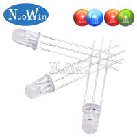 50pcs/lot 5MM Round Clear / Fog Two Colors Common Anode / Cathode LED Red Green / Blue Bi-Color 3 Pins Light Emitting Diode