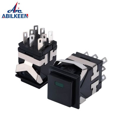 50pcs NS193 IP40 KD2-22 Momentary Latching ON-(ON) square LED illuminated small square push button switch