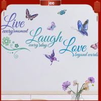 JEE ราคาในห้องนอนที่นำกลับมาใช้ใหม่ได้การตกแต่งบ้าน Live Laugh Love รูปลอกติดผนังสติ๊กเกอร์ติดผนัง