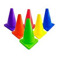 30 Pack 7 Inch Soccer Cones,Plastic Sport Training Cones Traffic Cones for Fitness Training,Football Basketball Practice