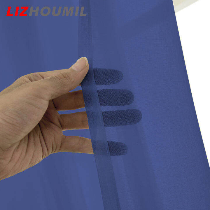 lizhoumil-ผ้าม่านหน้าต่างสีทึบใสทันสมัยไฟกันความร้อนแบบมินิมอลสำหรับห้องนั่งเล่นผ้าม่านหน้าต่างห้องนอน