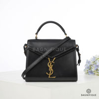 YSL CASSANDRA MINI BLACK CALF GHW