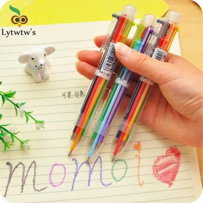 4 Pieces Lytwtws Ballpoint Pen For School Supply Ball Point Creative Freebie Bullet Office Gift Colorful Chancery Stationery Pens