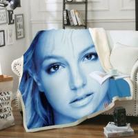 Britney Spears 3D print fashion fleece blanket bed bed spread Sherpa blanket