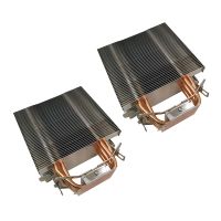 2pcs 12cm CPU Cooler Without Fan 6 Heat Pipe Fanless Cpu Heatsink for Intel 775/1150/1155/1156/1366 for AMD All