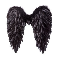 สีขาวสีดำ Angel Wings ฮาโลวีนคอสเพลย์อุปกรณ์เสริม Feather Fairy Wing Masquerade Party คอสเพลย์เครื่องแต่งกาย Props