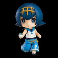 【LZ】☃▼  Em estoque original genuíno gsc bom sorriso nendoroid 825 lana pokémon lua pvc ação anime figura modelo brinquedos boneca presente