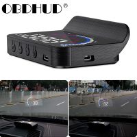 Wiiyii M13 Obd2 Hud โปรเจ็คเตอร์ติดกระจกหน้า,โปรเจ็คเตอร์ติดกระจกมองเครื่องตรวจจับอิเล็กทรอนิกส์การใช้น้ำมันอัตโนมัติ