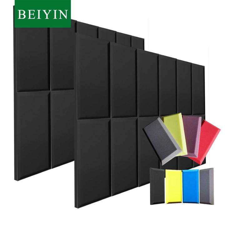 BEIYIN Soundproofing Foam Panels 50x25x5cm Acoustical Insulation Studio Home Theatre KTV Sound